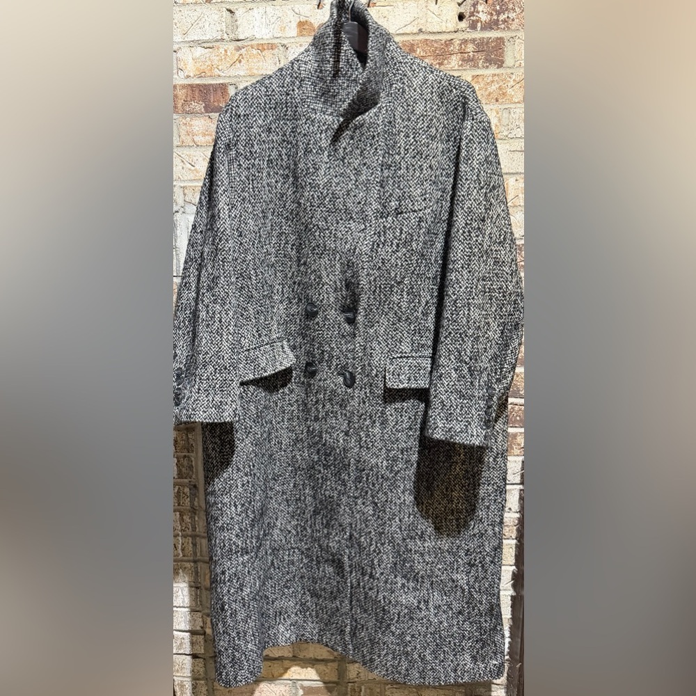 Size XL Women’s | H&M Wool Blend Double Breasted Coat | Tweed | Oversized
